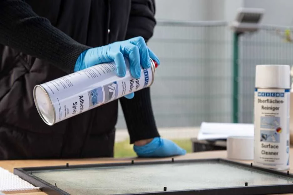 WEICON Adhesive Purškiklis | 500 ml | Skaidrus | Universalūs klijai klijuoja lengvas medžiagas