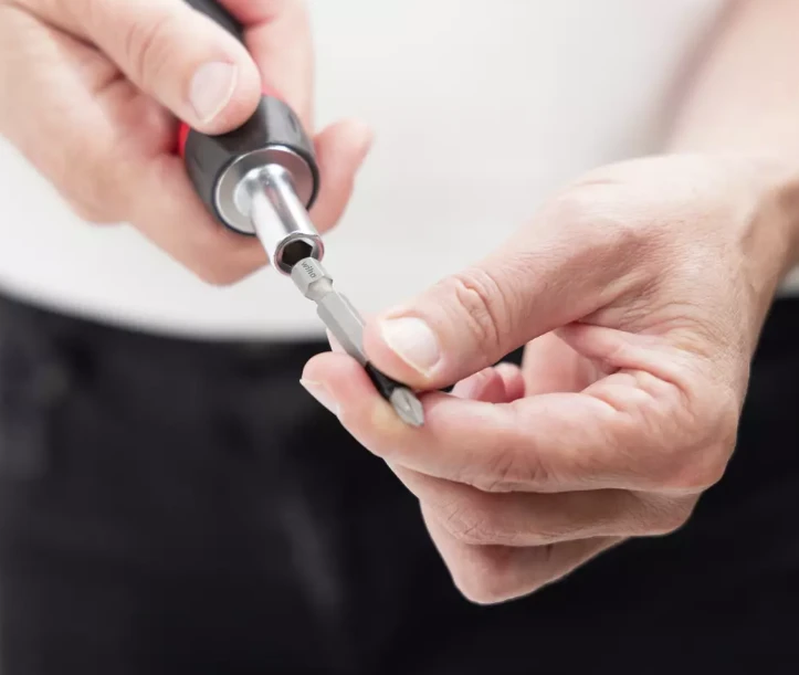 WIHA Terkšlinis atsuktuvas su antgalių laikikliu „SoftFinish®“, perjungiamas, 1/4 colio antgaliams
