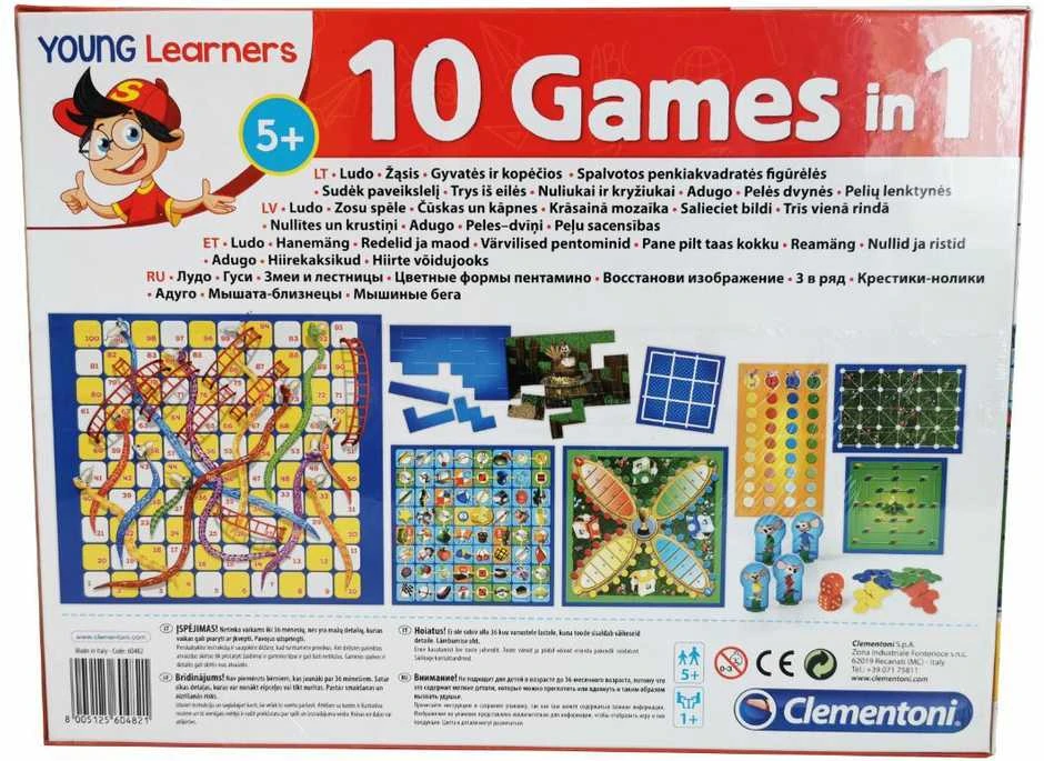 Clementoni Stalo žaidimas "Fun Together 10in1" (LT+LV+EE+RU)