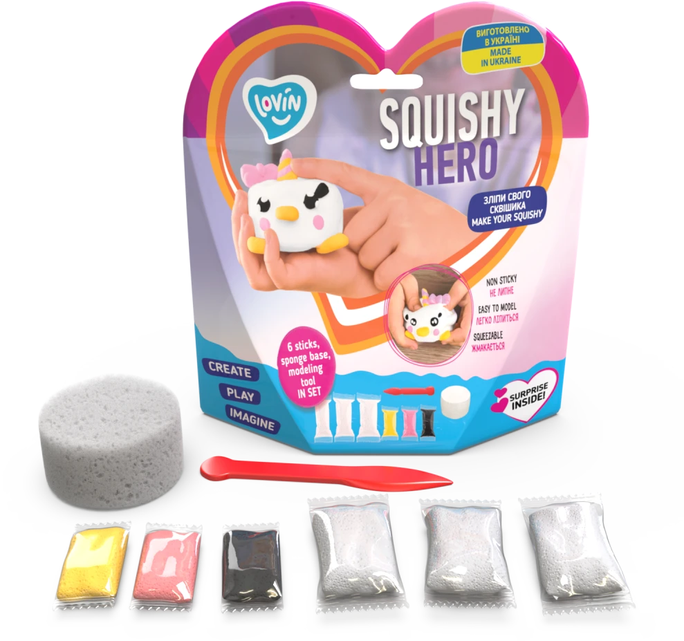 Plastilinas Lovin Squishy Heroes Air Clay ETC70126