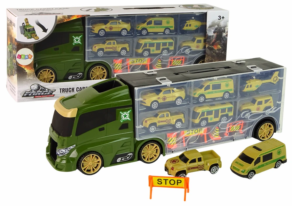 Lean Toys Vilkiko ir transporto priemonių rinkinys LeanToys