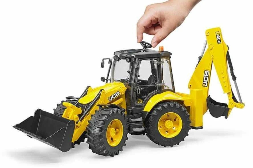 BRUDER traktorius su krautuvu JCB 5CX eco ekskavatorius, 02454