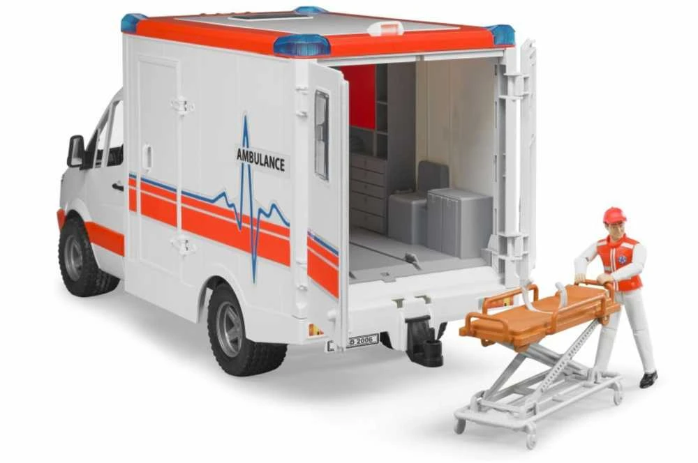 BRUDER greitosios pagalbos automobilis su figūrėle, 02536