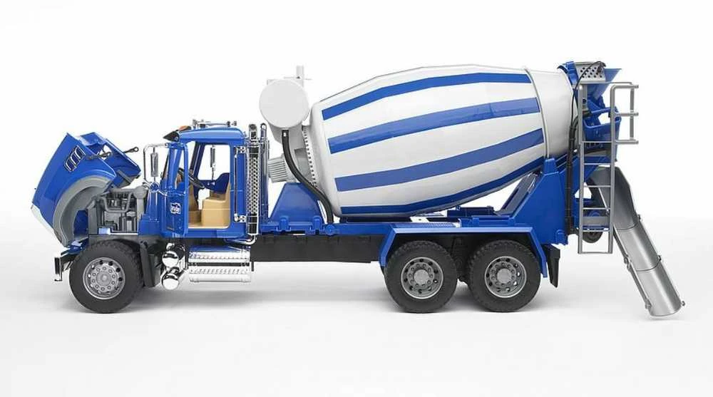 BRUDER 1:16 sunkvežimis-cemento maišytuvas MACK Granite, 02814