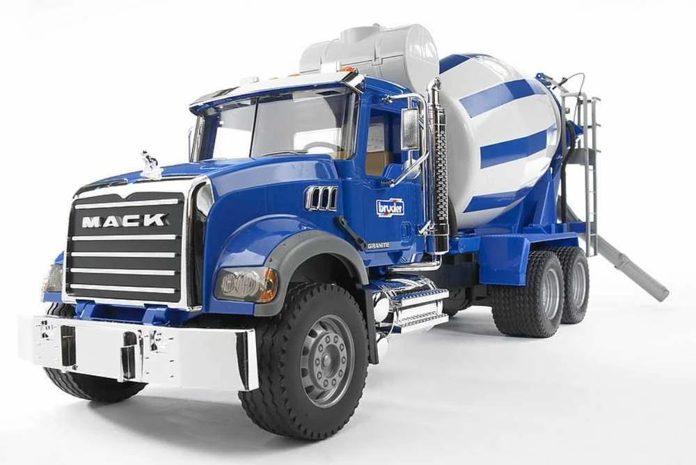 BRUDER 1:16 sunkvežimis-cemento maišytuvas MACK Granite, 02814