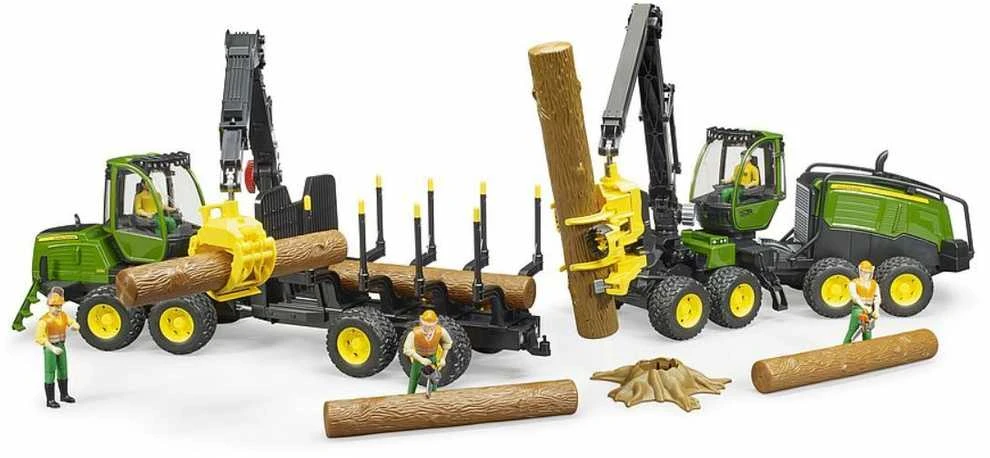 BRUDER medkirtė John Deere 1270G su rąstu, 02135