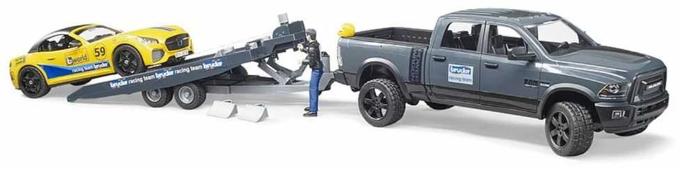 BRUDER automobilis RAM 2500 Power Wagon su priekaba, 02504
