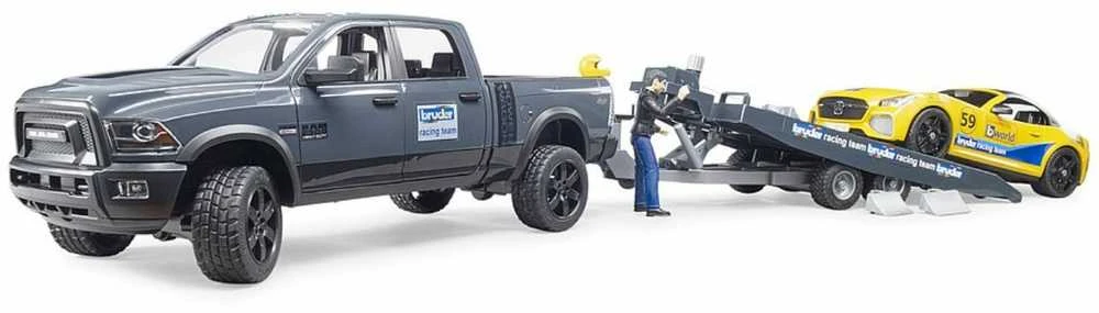 BRUDER automobilis RAM 2500 Power Wagon su priekaba, 02504