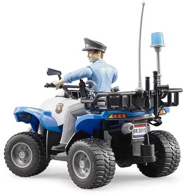 BRUDER policijos keturratis motociklas figūrėle ir priedais 63010