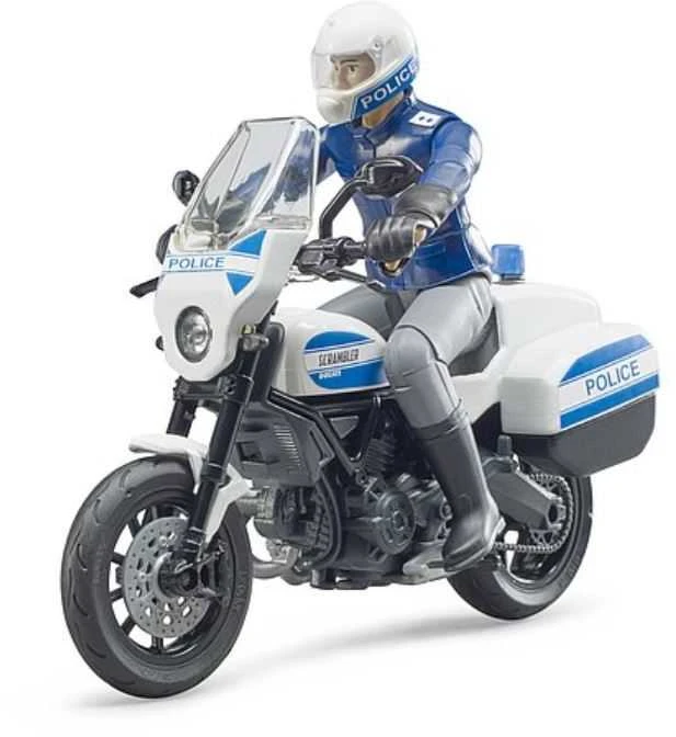BRUDER policijos motociklas Ducati su policininko figūrėle 62731