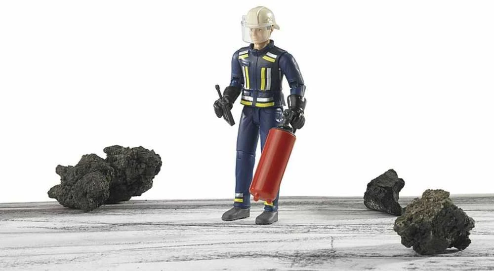 BRUDER figūrėlė gaisrininkas su aksesuarais,60100