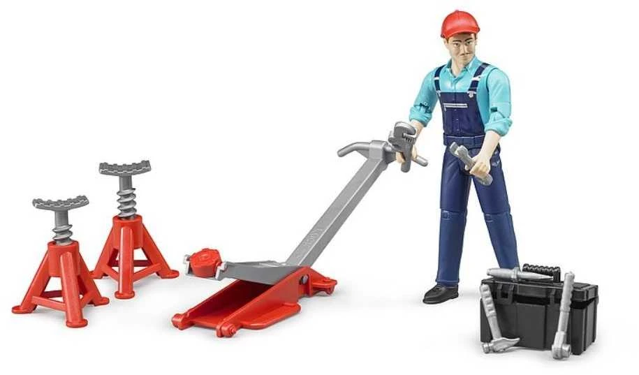 BRUDER priedas - mechaniko figūrėlė su priedais 62100