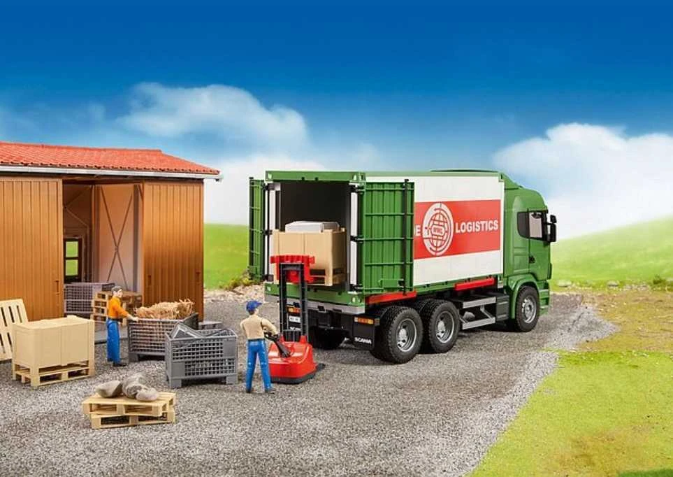 BRUDER priedas - palečių transportavimo dėžių rinkinys 02415