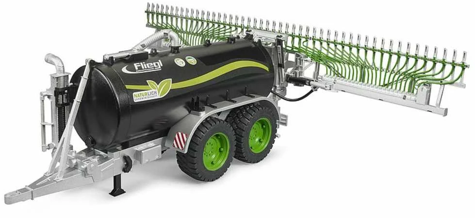 Žaislinis prikabinamas purkštuvas Bruder Fliegl 02036, žalias