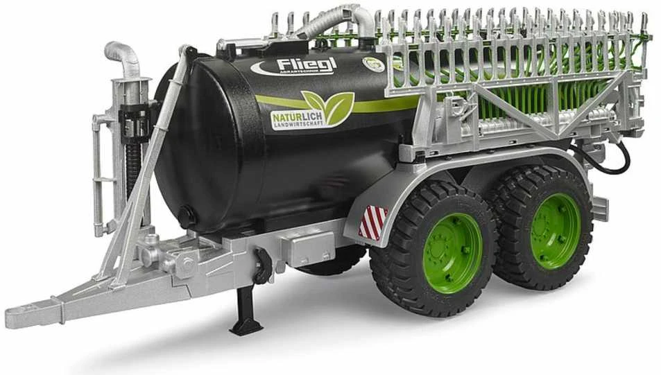 Žaislinis prikabinamas purkštuvas Bruder Fliegl 02036, žalias