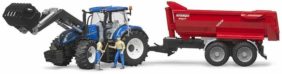 BRUDER traktorius su krautuvu New Holland T7.3315, 3121