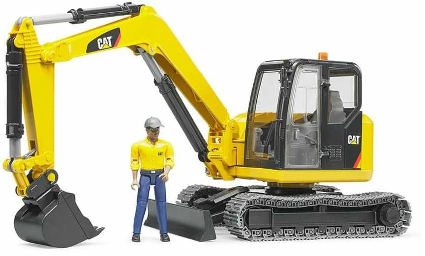 Bruder Minikoparka CAT BR-02466 geltona