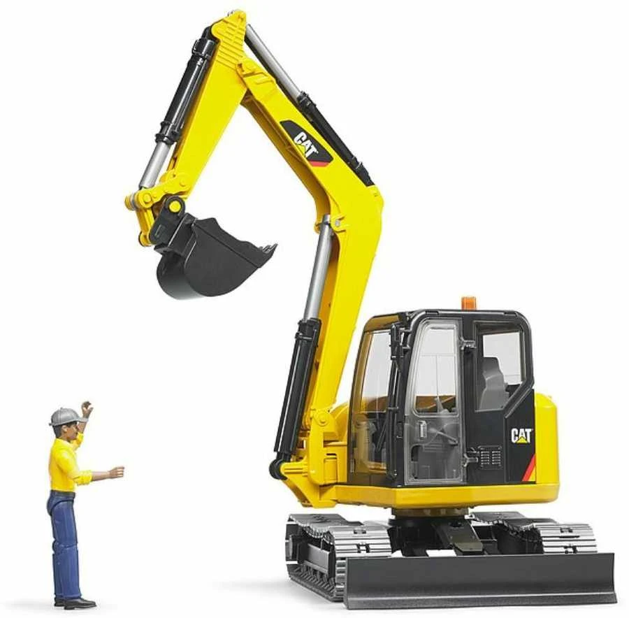 Bruder Minikoparka CAT BR-02466 geltona