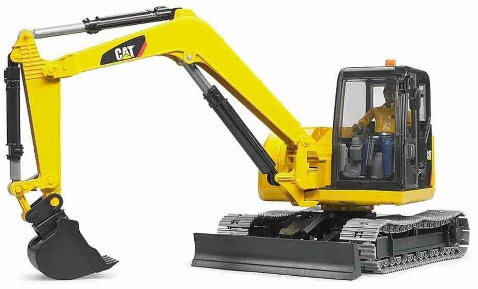 Bruder Minikoparka CAT BR-02466 geltona