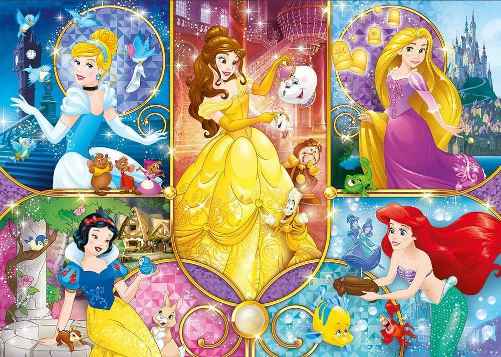 Clementoni Dėlionė 104 vnt. - Disney princesės