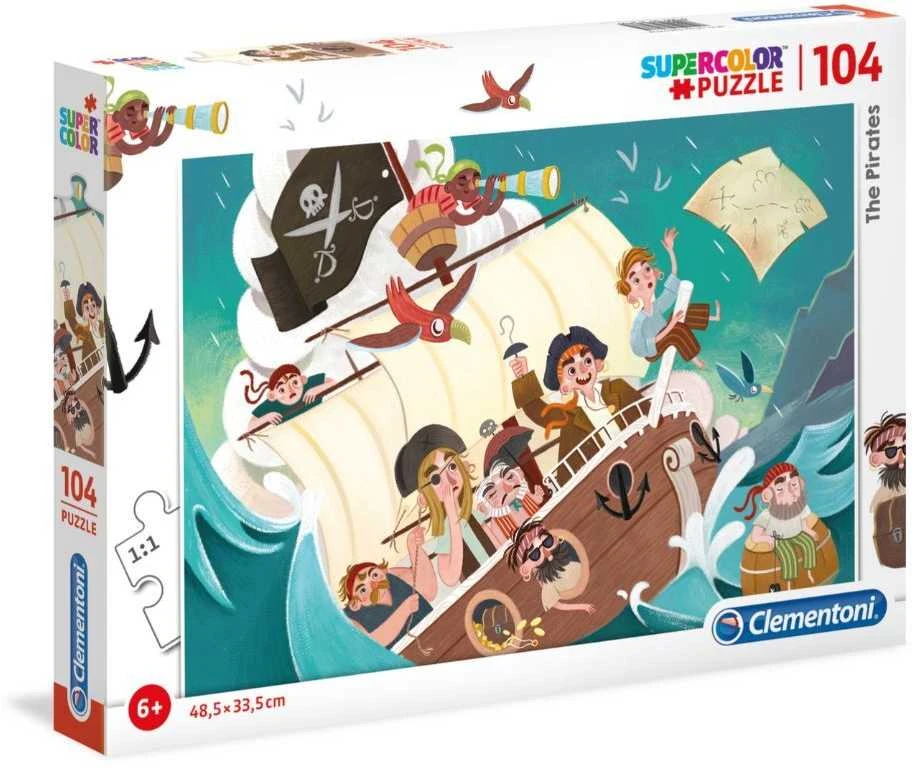 Clementoni Dėlionė 104 vnt. - Piratai