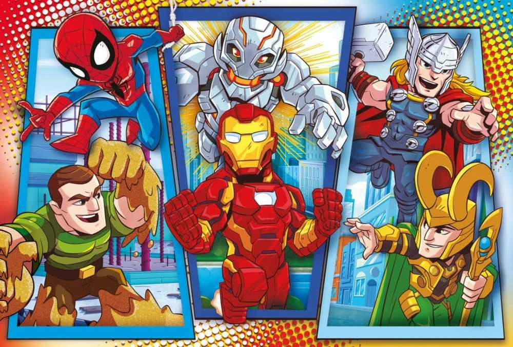Dėlionė Clementoni Super Herojai MAXI 104 det. (23746)