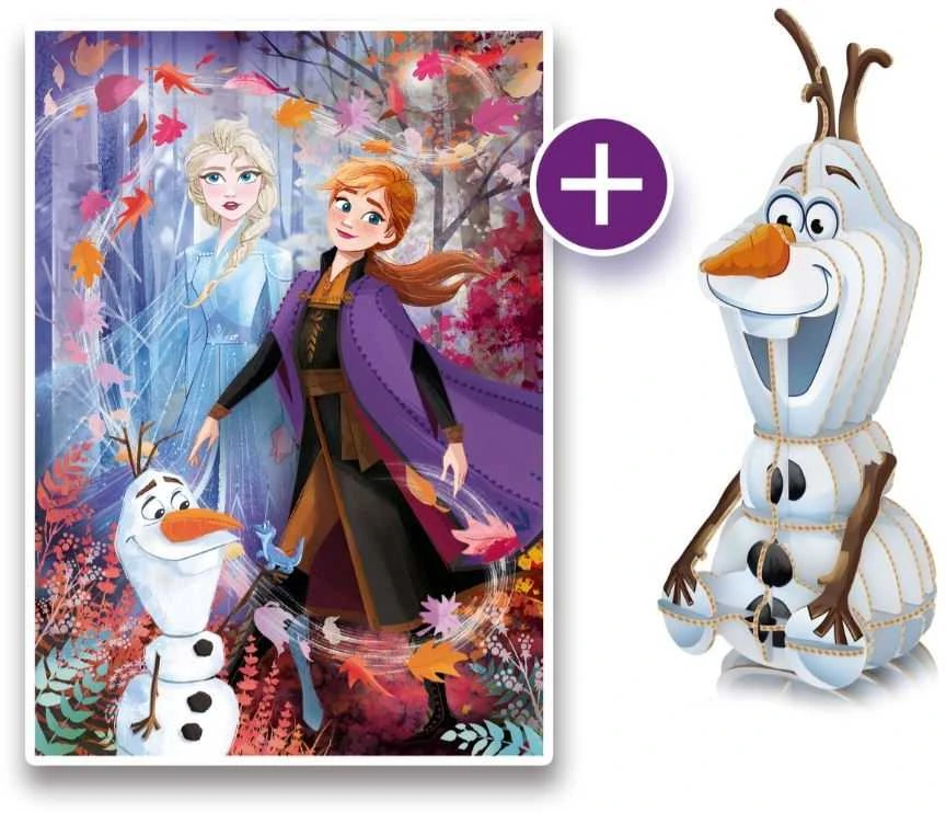 Dėlionė Clementoni, SuperColor, Frozen 2 3D, Puzzle, For Girls, 6+ metai, 104 pcs