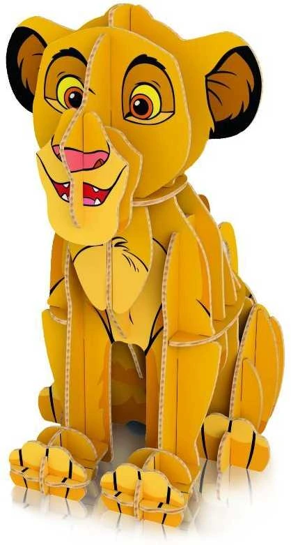 Clementoni, SuperColor, Liūtas karalius 3D, Dėlionė, Unisex, 6+ metai, 104 dalys