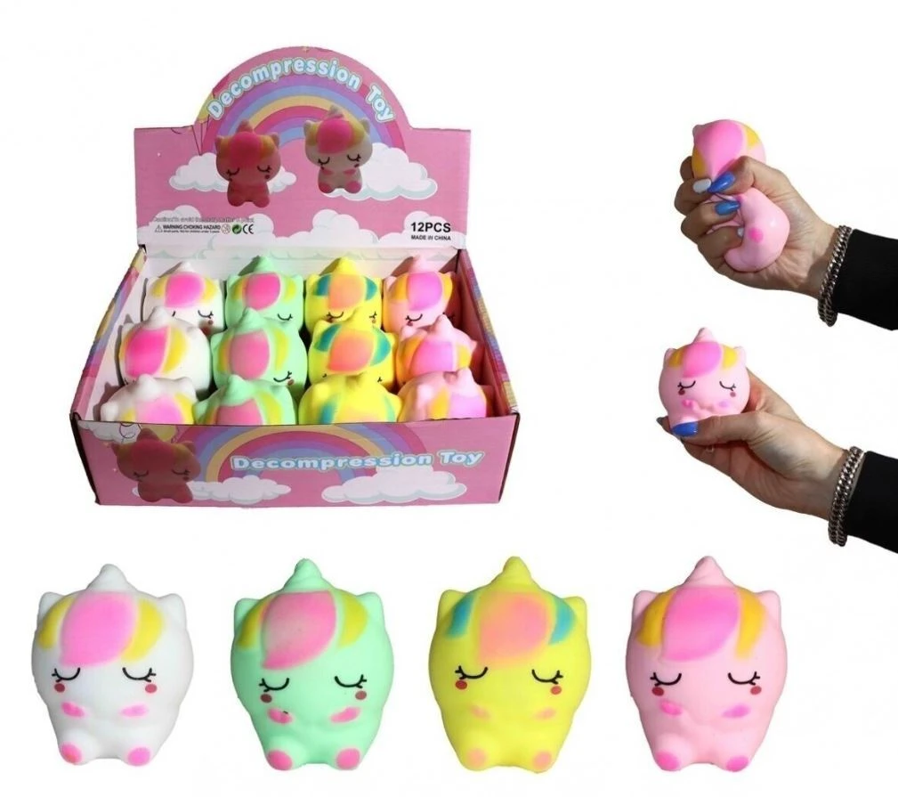 Antistresinis žaislas - minkštas vienaragis 9 cm aprašymas - Prekės nuotrauka