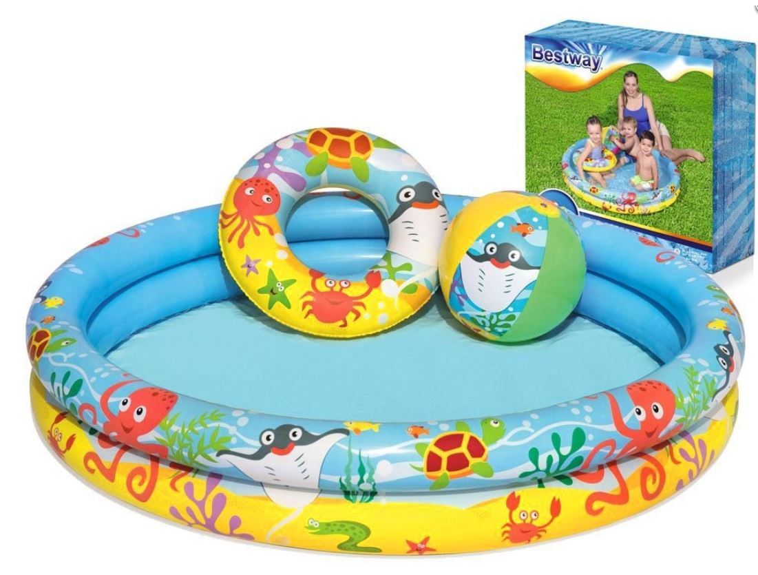 Baseinas Bestway su priedais 122x20 cm aprašymas - Prekės nuotrauka