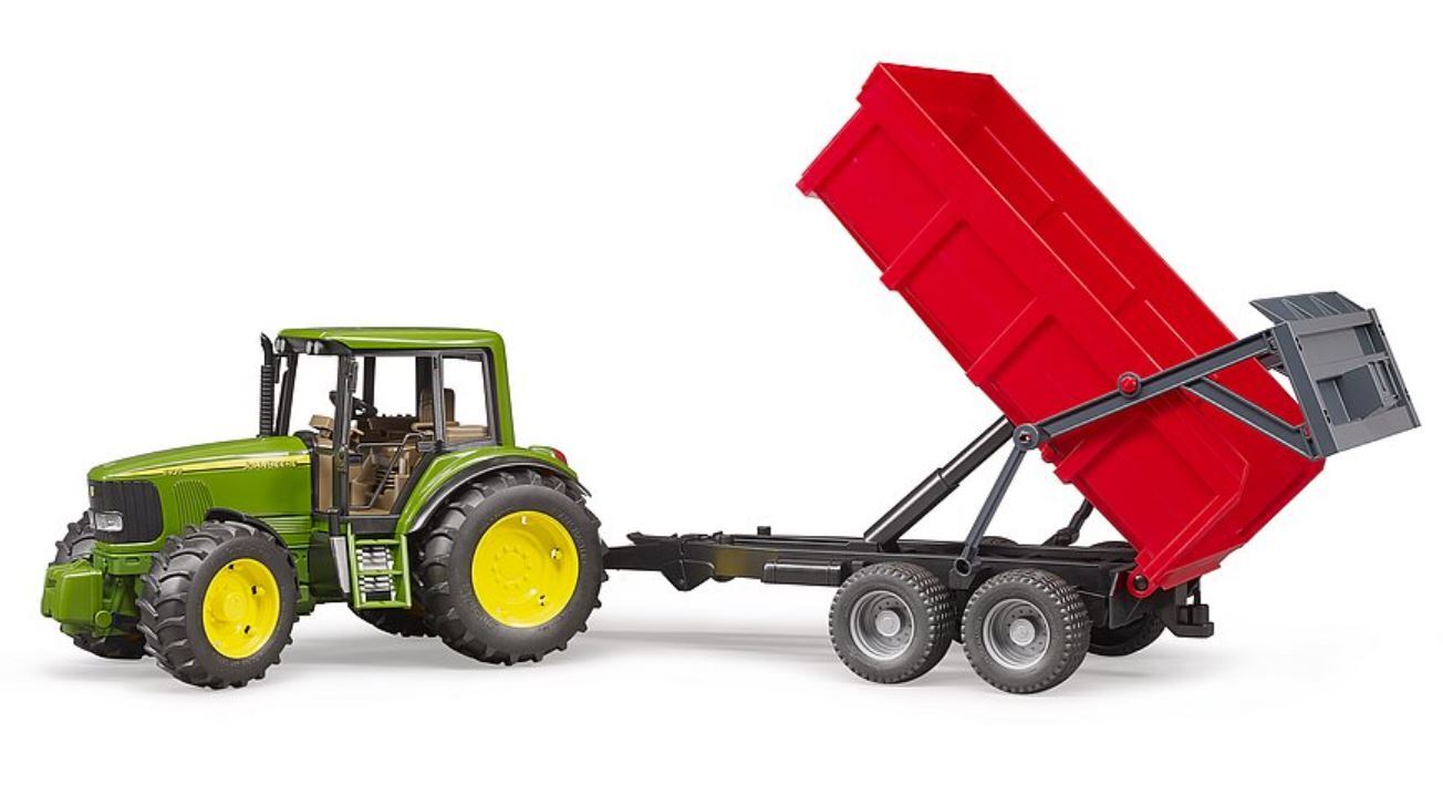 BRUDER John Deere 6920 su priekaba 02057 aprašymas - Prekės nuotrauka