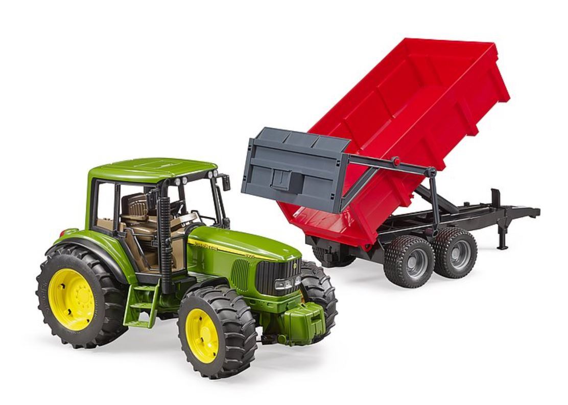 BRUDER John Deere 6920 su priekaba 02057 aprašymas - Prekės nuotrauka