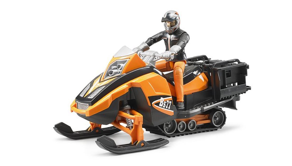 BRUDER sniego motociklas su vairuotoju 63101 aprašymas - Prekės nuotrauka