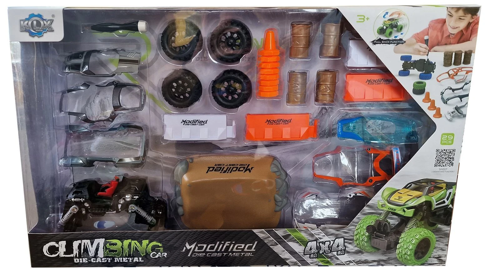 DIY surenkamas automobilis džipas 4x4 (29 dalys) aprašymas - Prekės nuotrauka