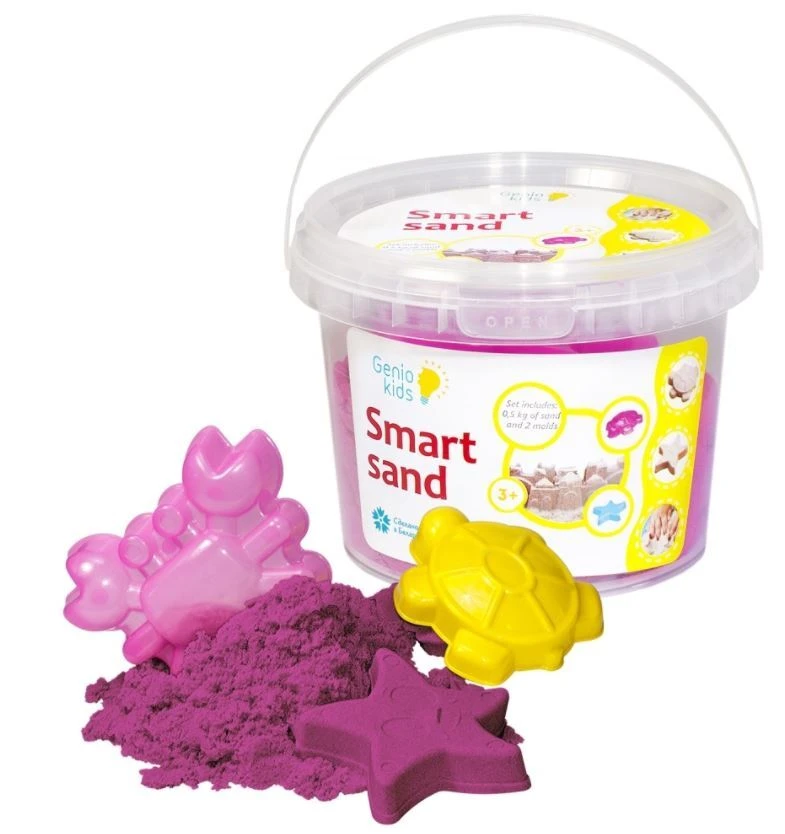 Išmanus kinetinis smėlis 0.5kg (rožinis) aprašymas - Prekės nuotrauka
