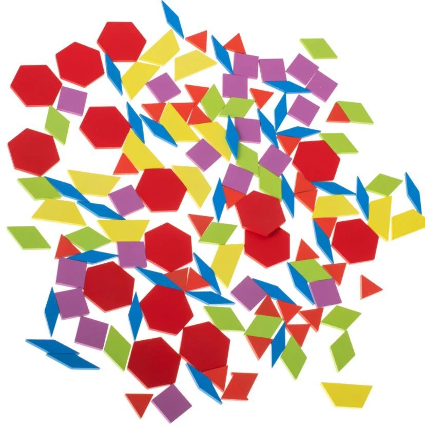 Medinė Montessori dėlionė - spalvotos formos aprašymas - Prekės nuotrauka