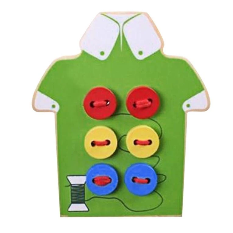 Medinis Montessori varstymo žaidimas - Sagos (žalia) aprašymas - Prekės nuotrauka