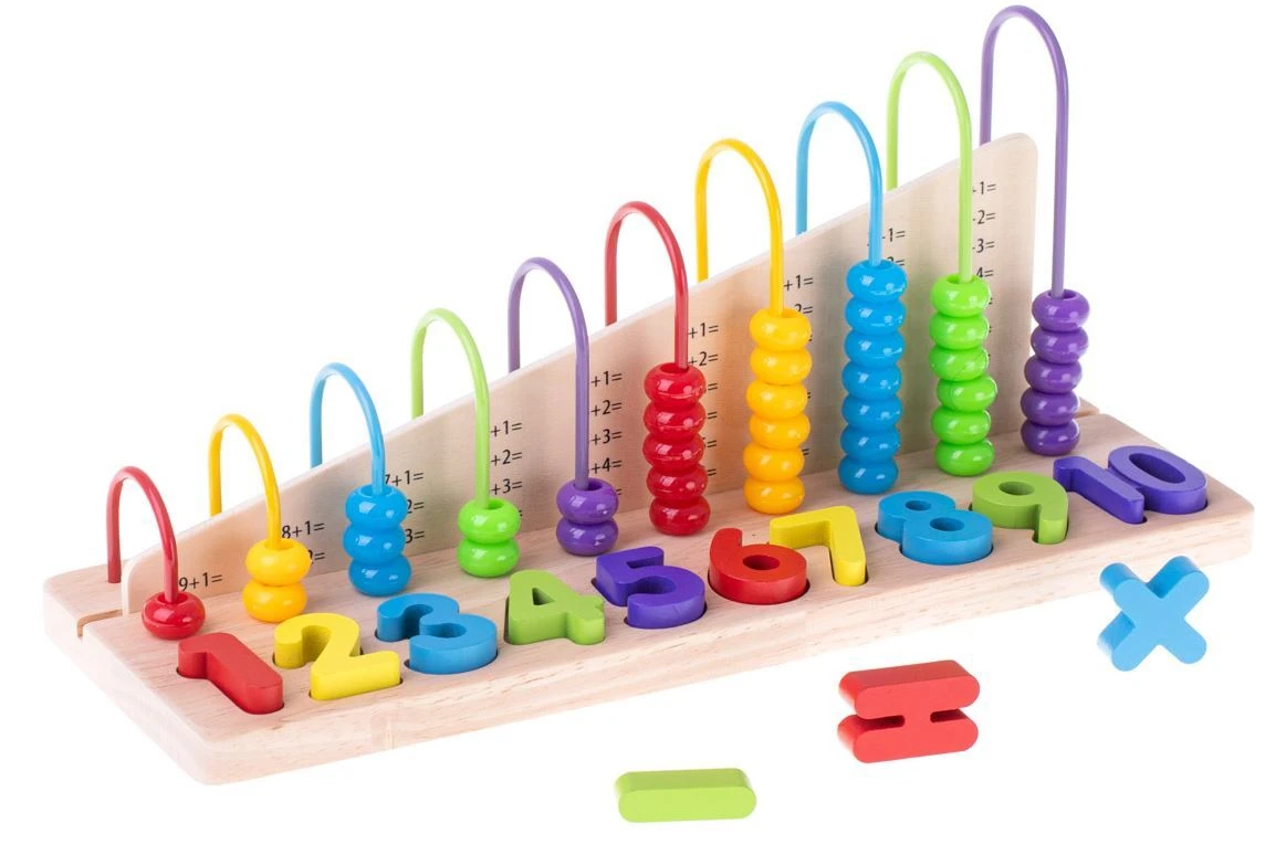 MONTESSORI Medinis rūšiavimo ir mokymosi skaičiuoti žaidimas aprašymas - Prekės nuotrauka