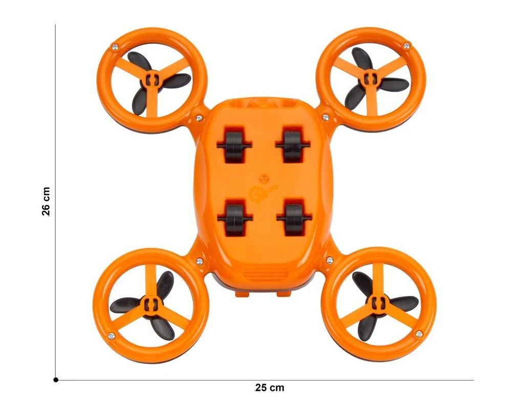 Plastikinis žaislas - dronas (juodas) aprašymas - Prekės nuotrauka