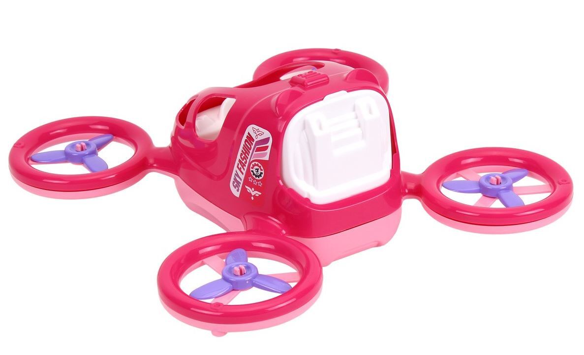 Plastikinis žaislas - dronas (rožinis) aprašymas - Prekės nuotrauka