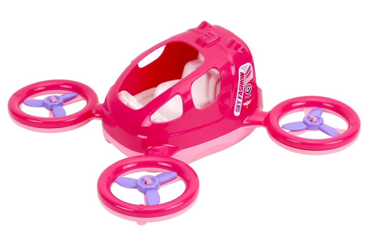 Plastikinis žaislas - dronas (rožinis) aprašymas - Prekės nuotrauka
