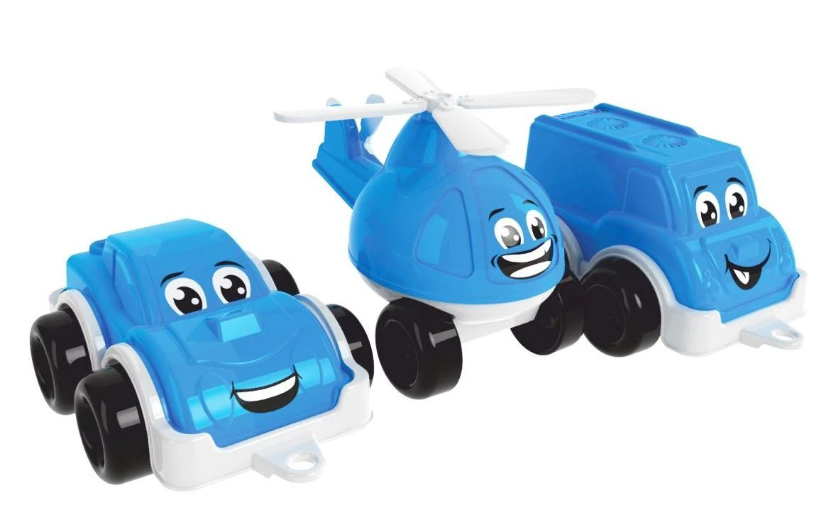 Technok Plastikinių mini mašinėlių rinkinys 5804 - 3 vnt aprašymas - Prekės nuotrauka
