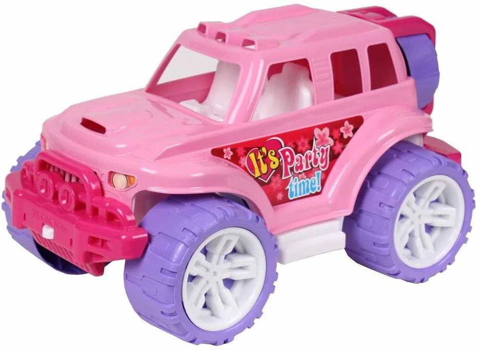 Technok Visureigis Jeep rausvos spalvos
