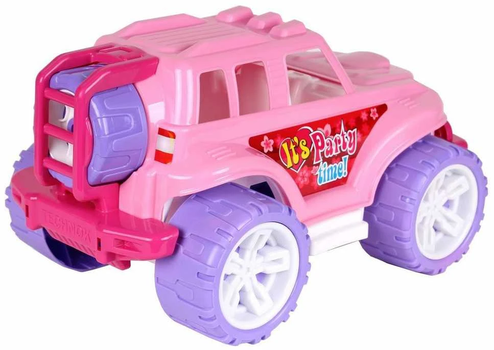 Technok Visureigis Jeep rausvos spalvos