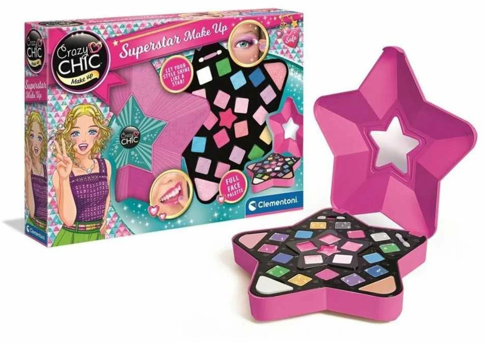 CLEMENTONI CRAZY CHIC kosmetikos rinkinys Superstar Make Up, 18604