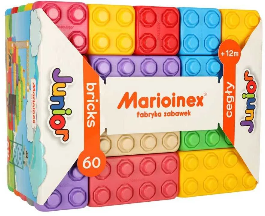 Marioinex Spalvotos plytos junior 60 vnt.