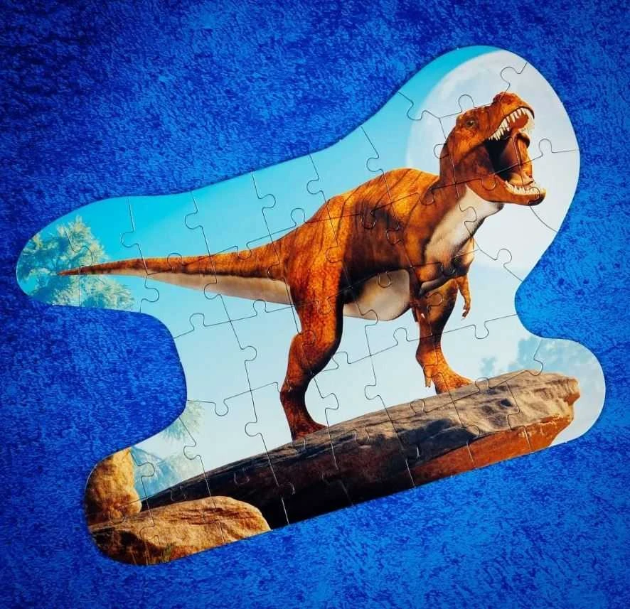 Lisciani DIY konstruktorius Dinozauras T-REX + dėlionė