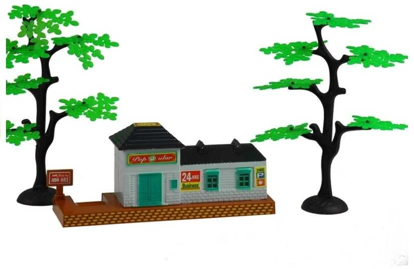 Lean Toys Rail King žaislinis traukinio rinkinys