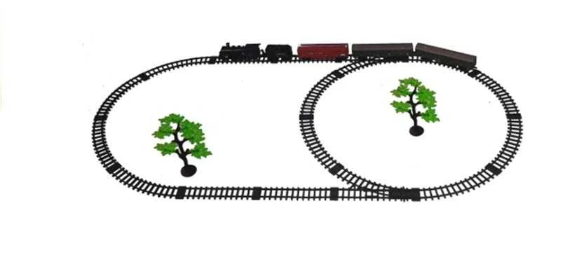 Lean Toys Rail King žaislinis traukinio rinkinys