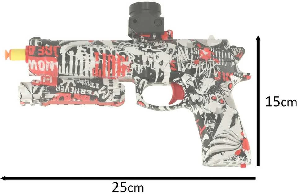 Gelinis kulkosvaidis vandens šautuvas, maitinamas USB baterija + 550 vnt. akinių. 7-8 mm